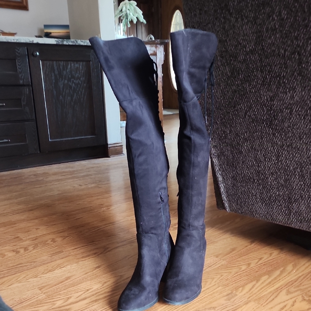 Black Suede Boots
